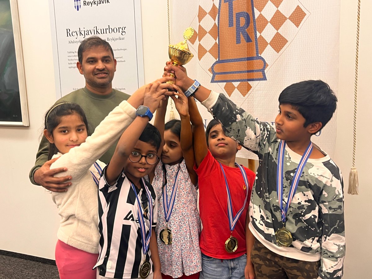 Champions in the interschool Chess Championship